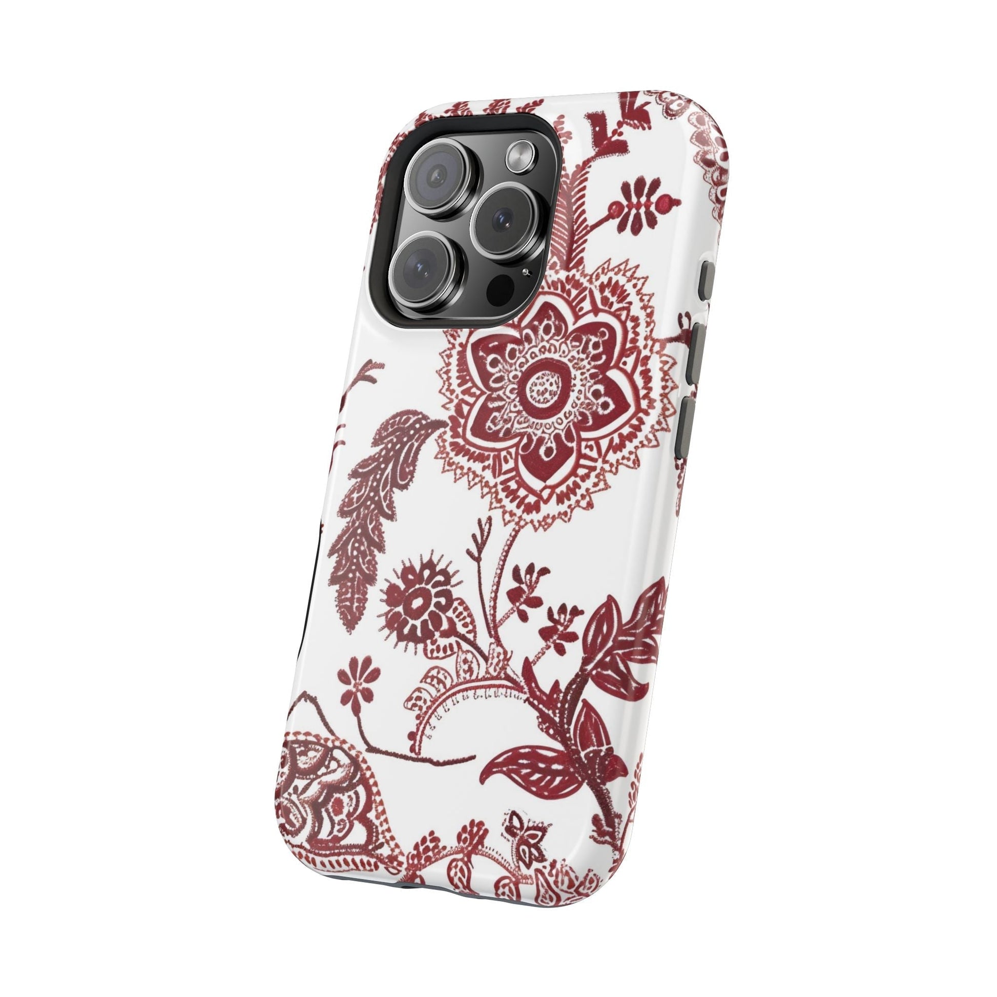 Floral Paisley Magnetic Impact - Resistant Phone Case - DIGITAL X