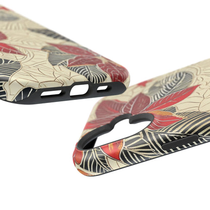 Floral Poinsettia Magnetic Impact - Resistant Phone Case - DIGITAL X