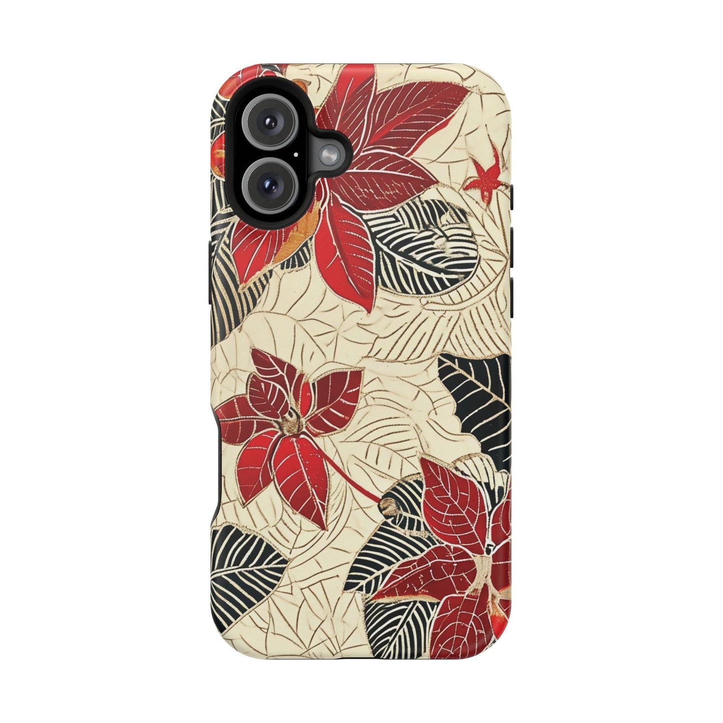Floral Poinsettia Magnetic Impact - Resistant Phone Case - DIGITAL X