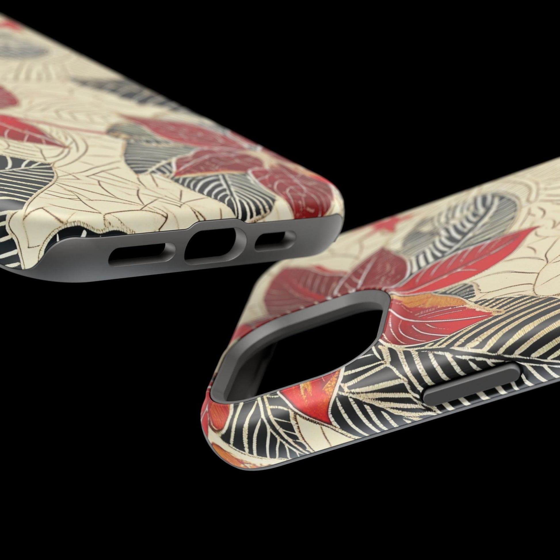 Floral Poinsettia Magnetic Impact - Resistant Phone Case - DIGITAL X
