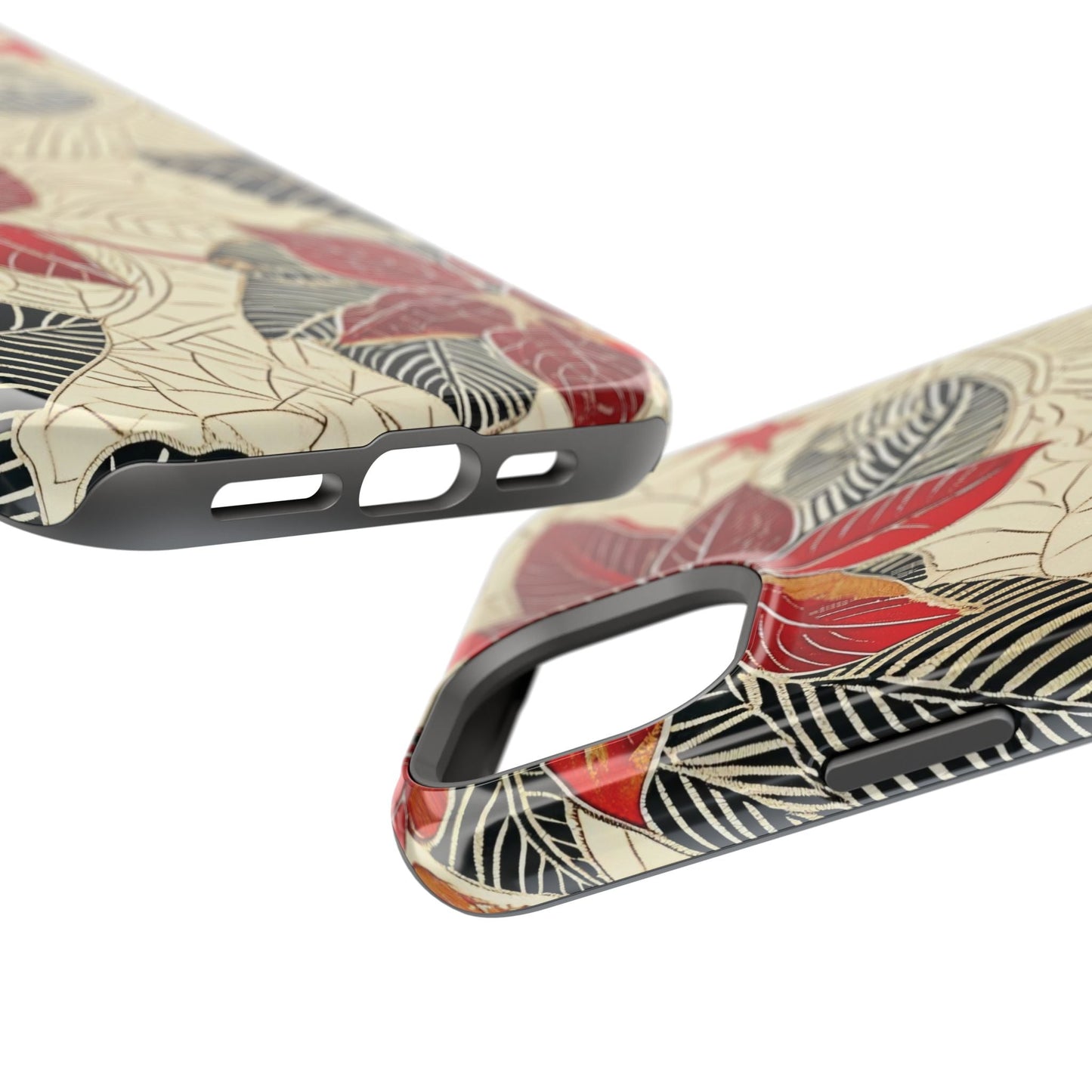 Floral Poinsettia Magnetic Impact - Resistant Phone Case - DIGITAL X