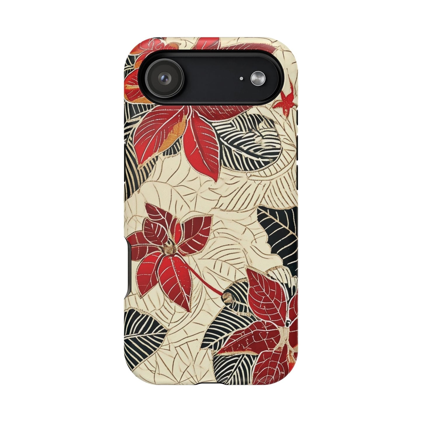 Floral Poinsettia Magnetic Impact - Resistant Phone Case - DIGITAL X