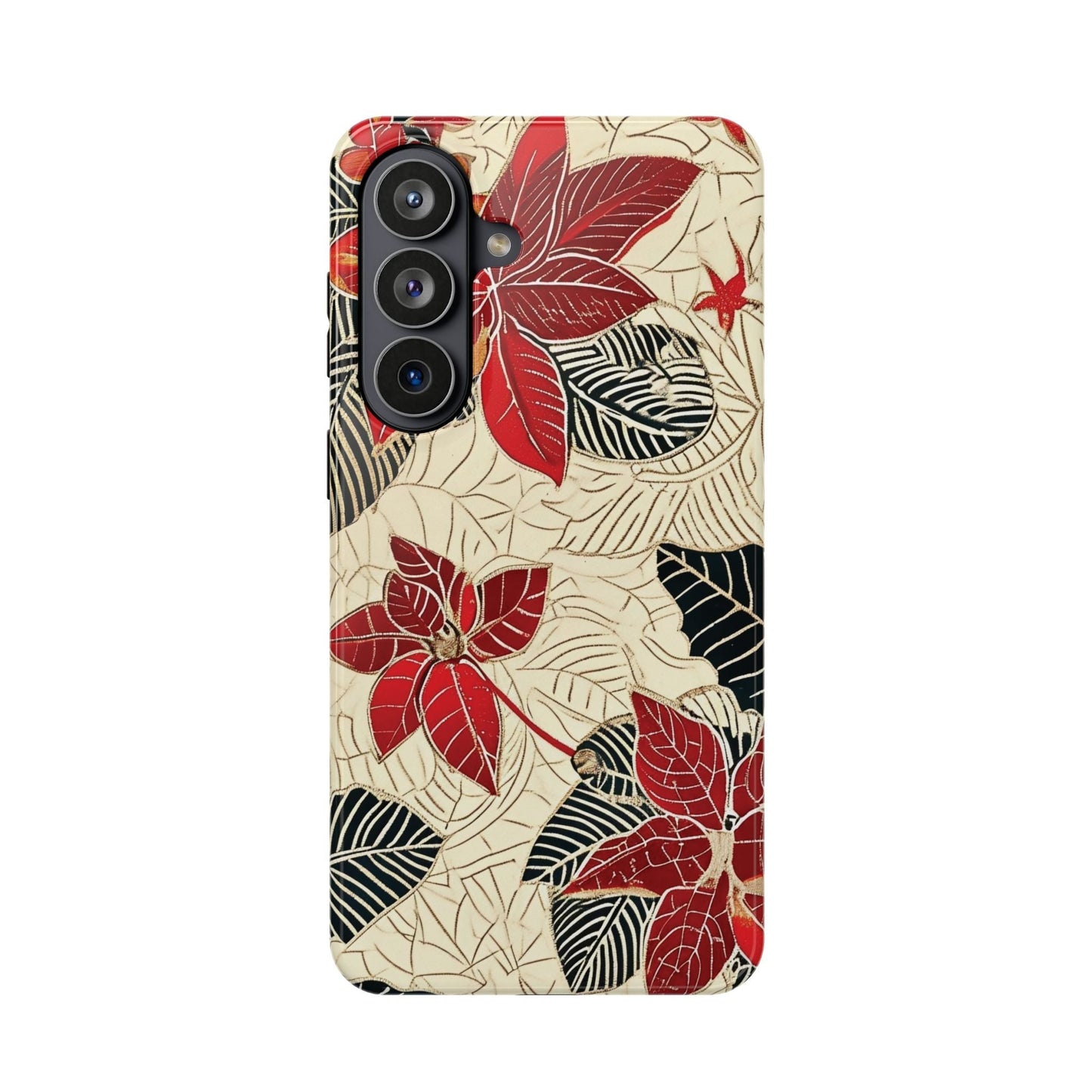 Floral Poinsettia Magnetic Impact - Resistant Phone Case - DIGITAL X