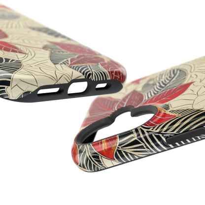 Floral Poinsettia Magnetic Impact - Resistant Phone Case - DIGITAL X