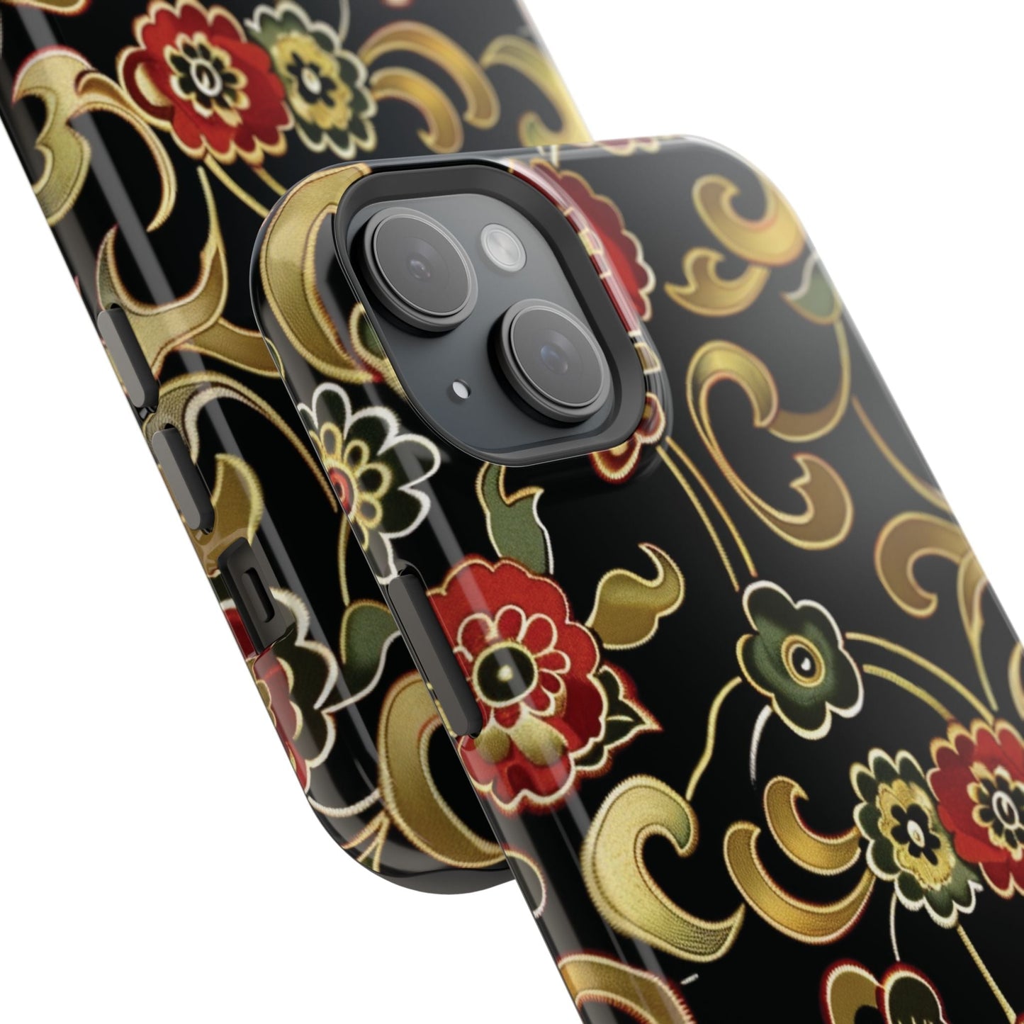Floral Scroll Magnetic Impact - Resistant Phone Case - DIGITAL X