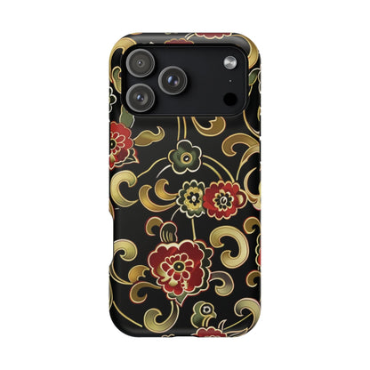 Floral Scroll Magnetic Impact - Resistant Phone Case - DIGITAL X