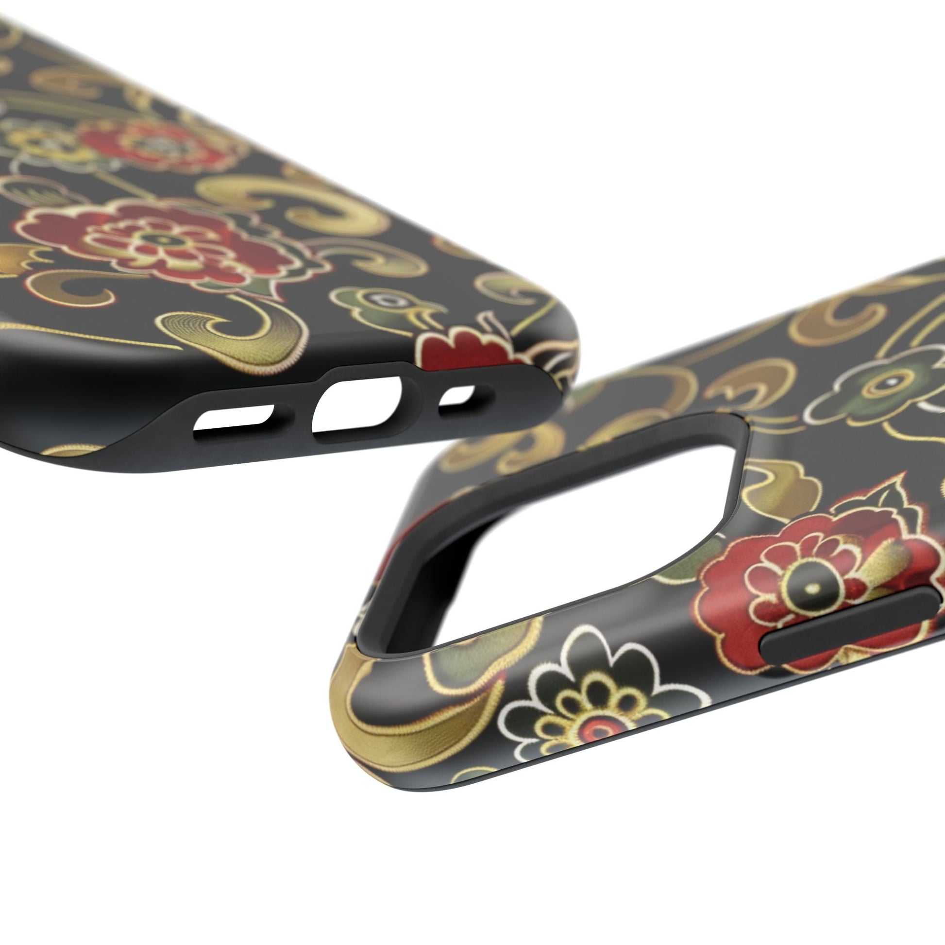 Floral Scroll Magnetic Impact - Resistant Phone Case - DIGITAL X