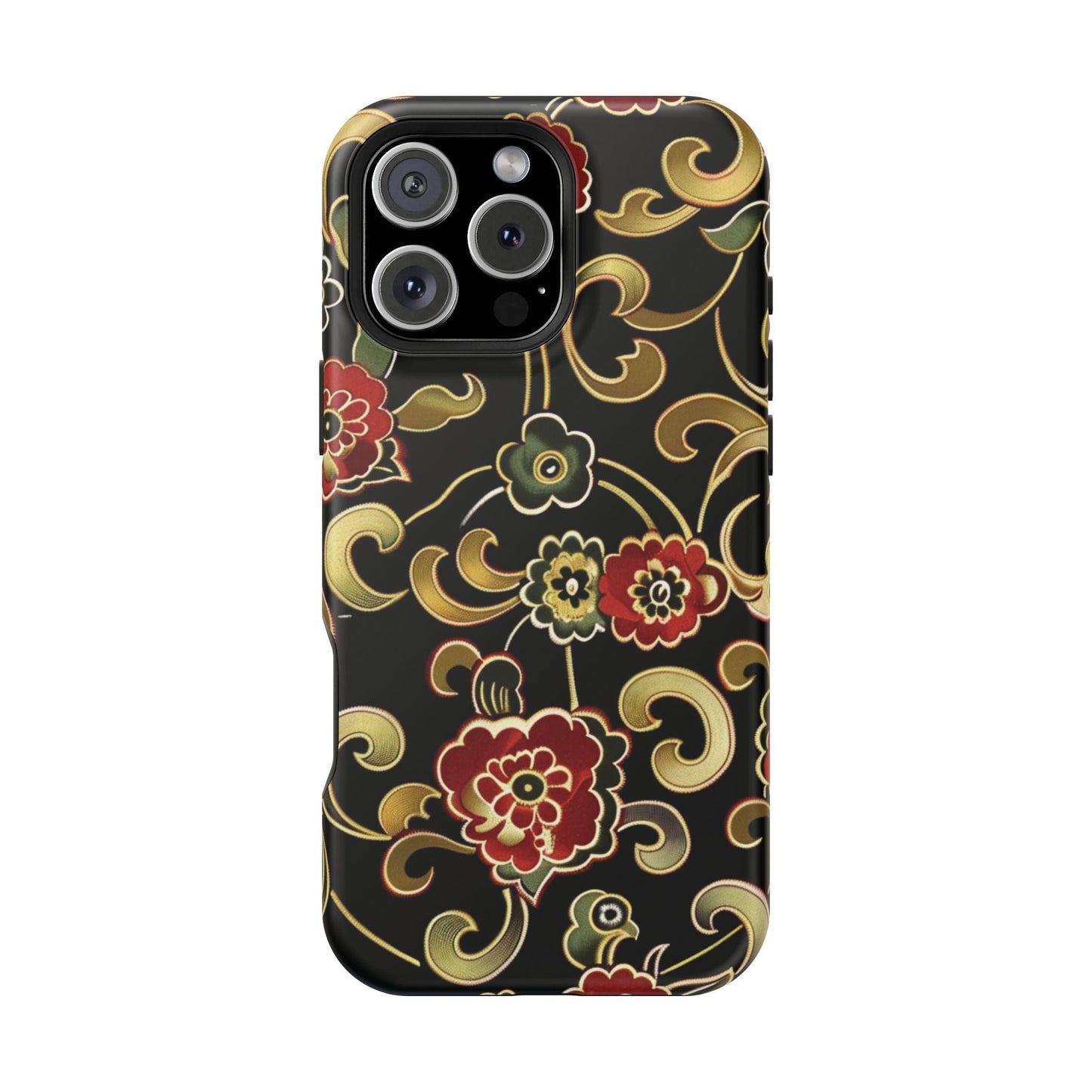 Floral Scroll Magnetic Impact - Resistant Phone Case - DIGITAL X