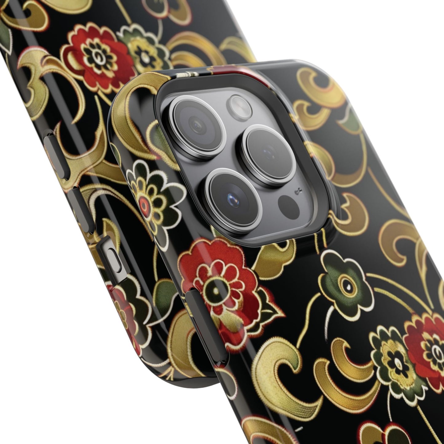Floral Scroll Magnetic Impact - Resistant Phone Case - DIGITAL X