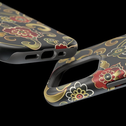 Floral Scroll Magnetic Impact - Resistant Phone Case - DIGITAL X