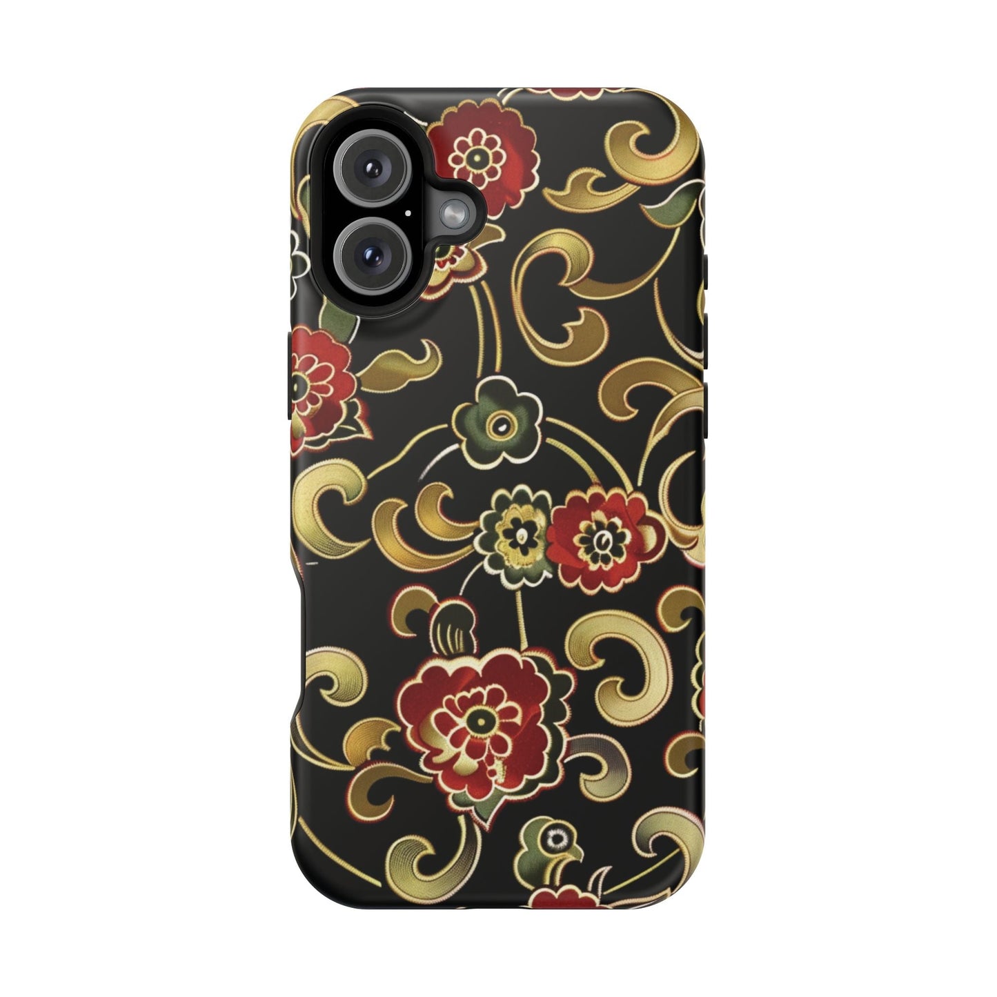 Floral Scroll Magnetic Impact - Resistant Phone Case - DIGITAL X