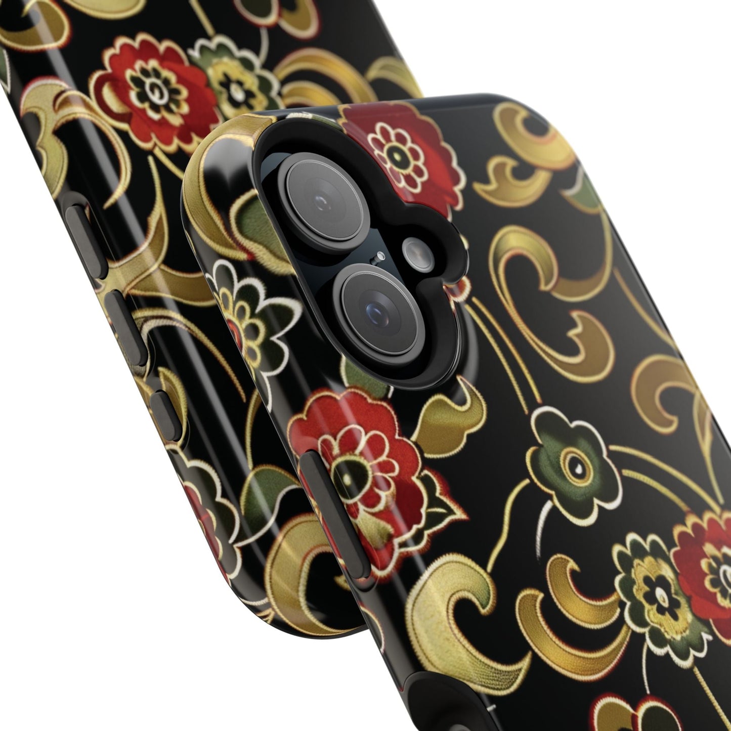 Floral Scroll Magnetic Impact - Resistant Phone Case - DIGITAL X