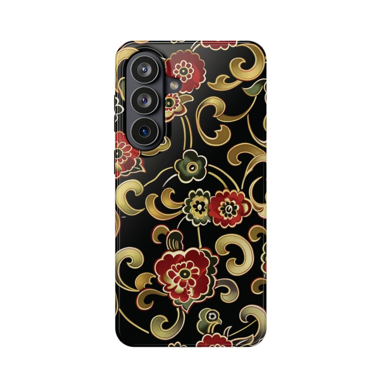 Floral Scroll Magnetic Impact - Resistant Phone Case - DIGITAL X