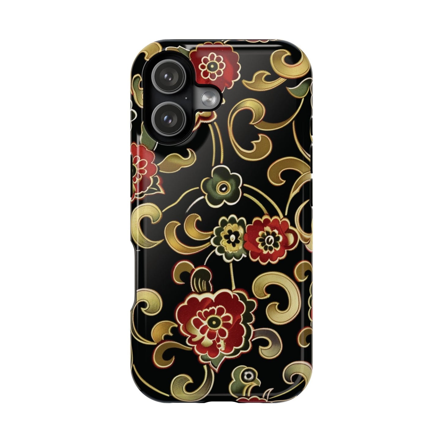 Floral Scroll Magnetic Impact - Resistant Phone Case - DIGITAL X