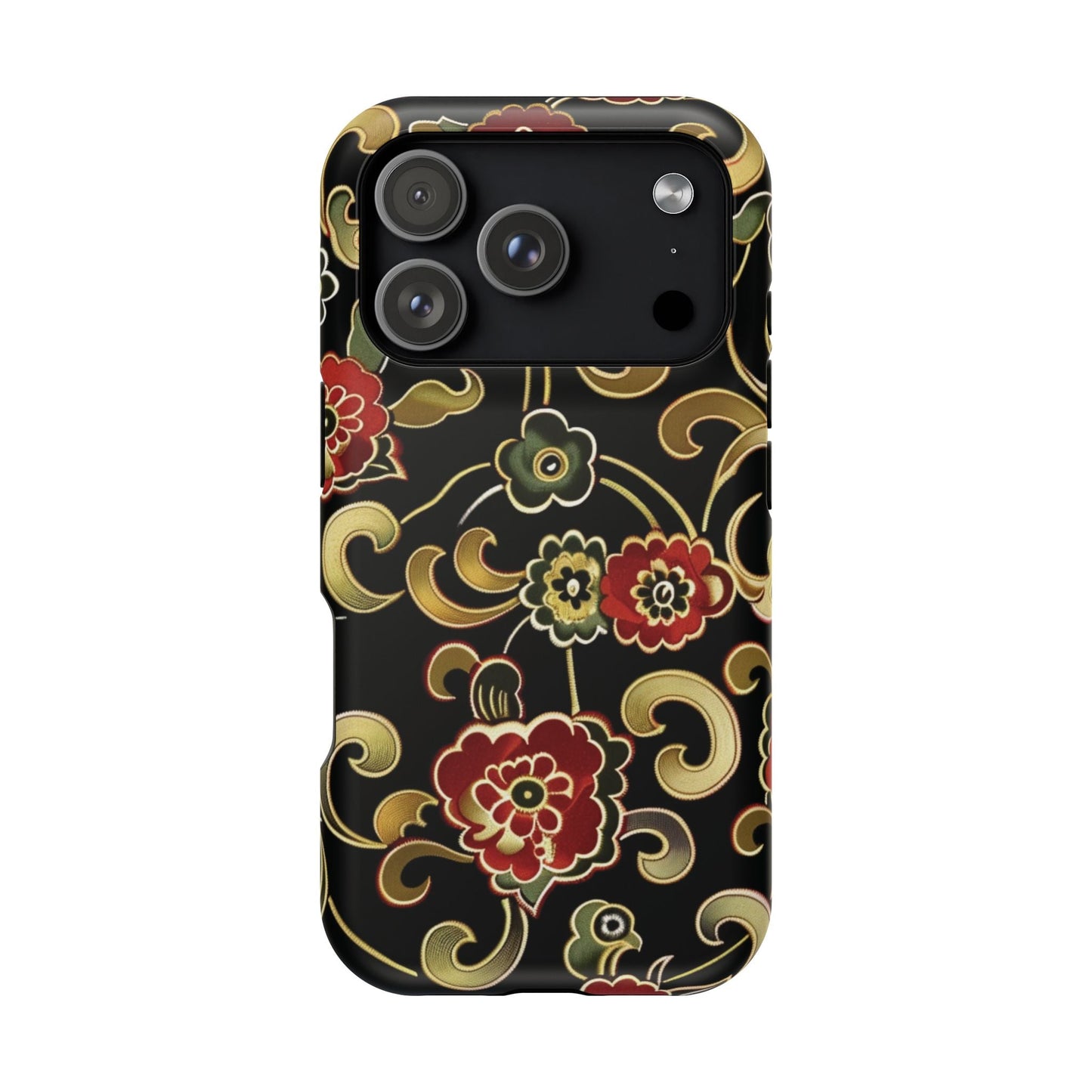 Floral Scroll Magnetic Impact - Resistant Phone Case - DIGITAL X