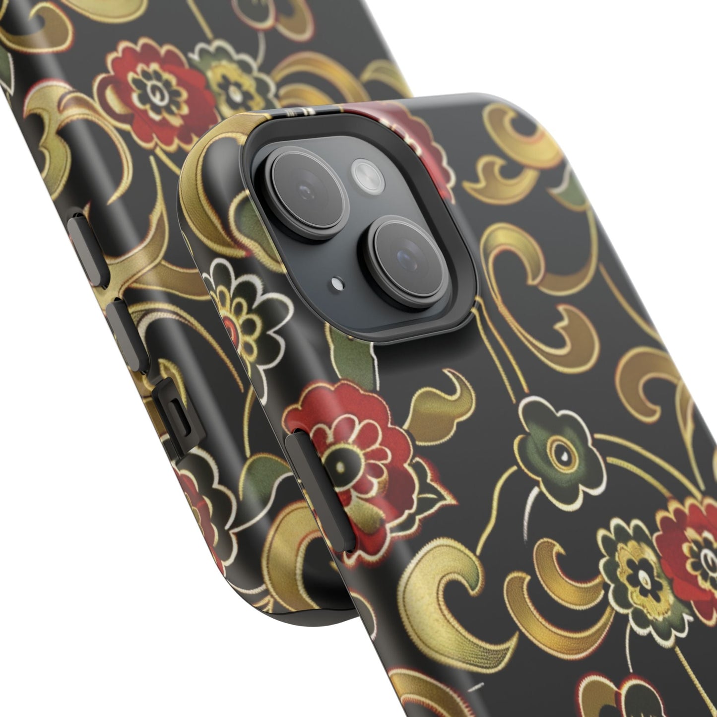 Floral Scroll Magnetic Impact - Resistant Phone Case - DIGITAL X