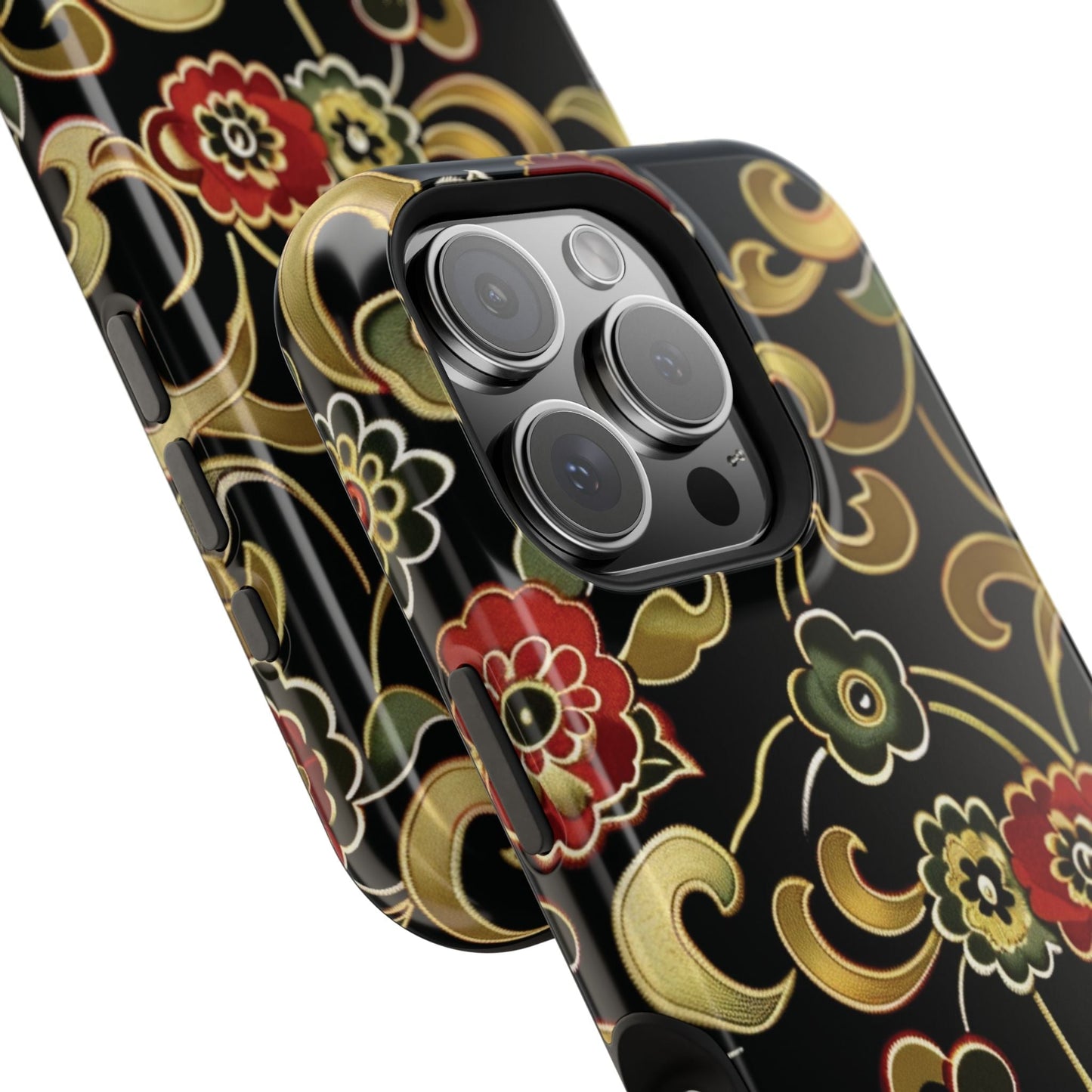 Floral Scroll Magnetic Impact - Resistant Phone Case - DIGITAL X