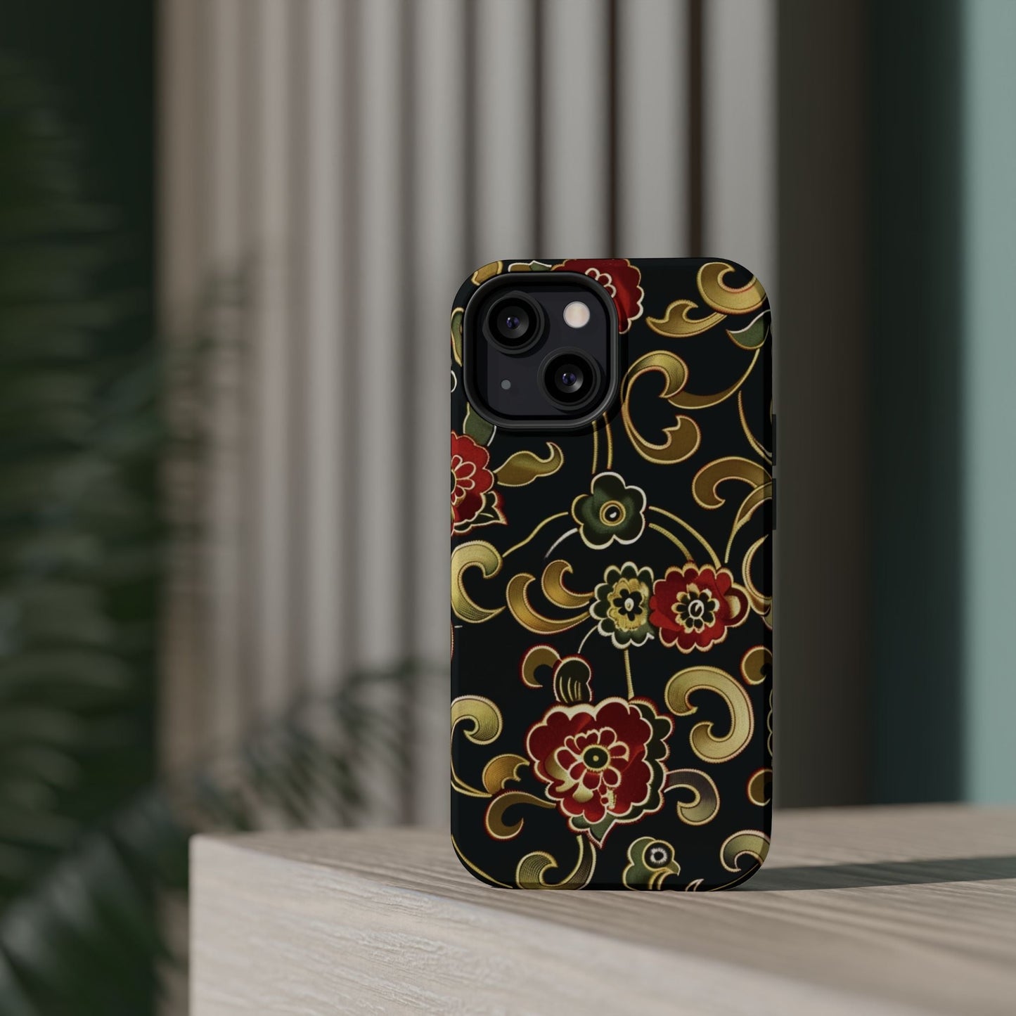 Floral Scroll Magnetic Impact - Resistant Phone Case - DIGITAL X