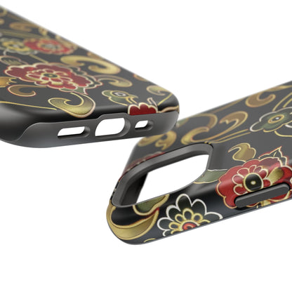 Floral Scroll Magnetic Impact - Resistant Phone Case - DIGITAL X