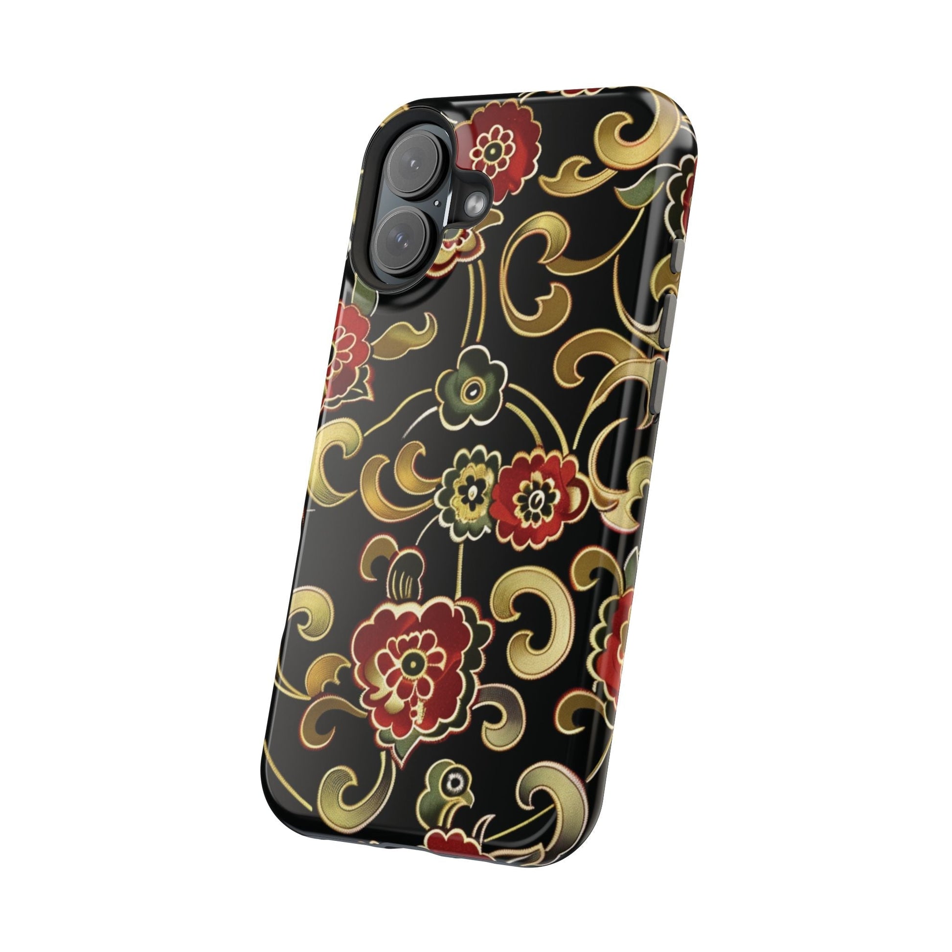 Floral Scroll Magnetic Impact - Resistant Phone Case - DIGITAL X