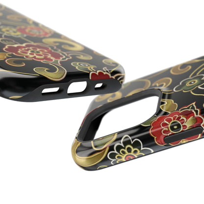Floral Scroll Magnetic Impact - Resistant Phone Case - DIGITAL X