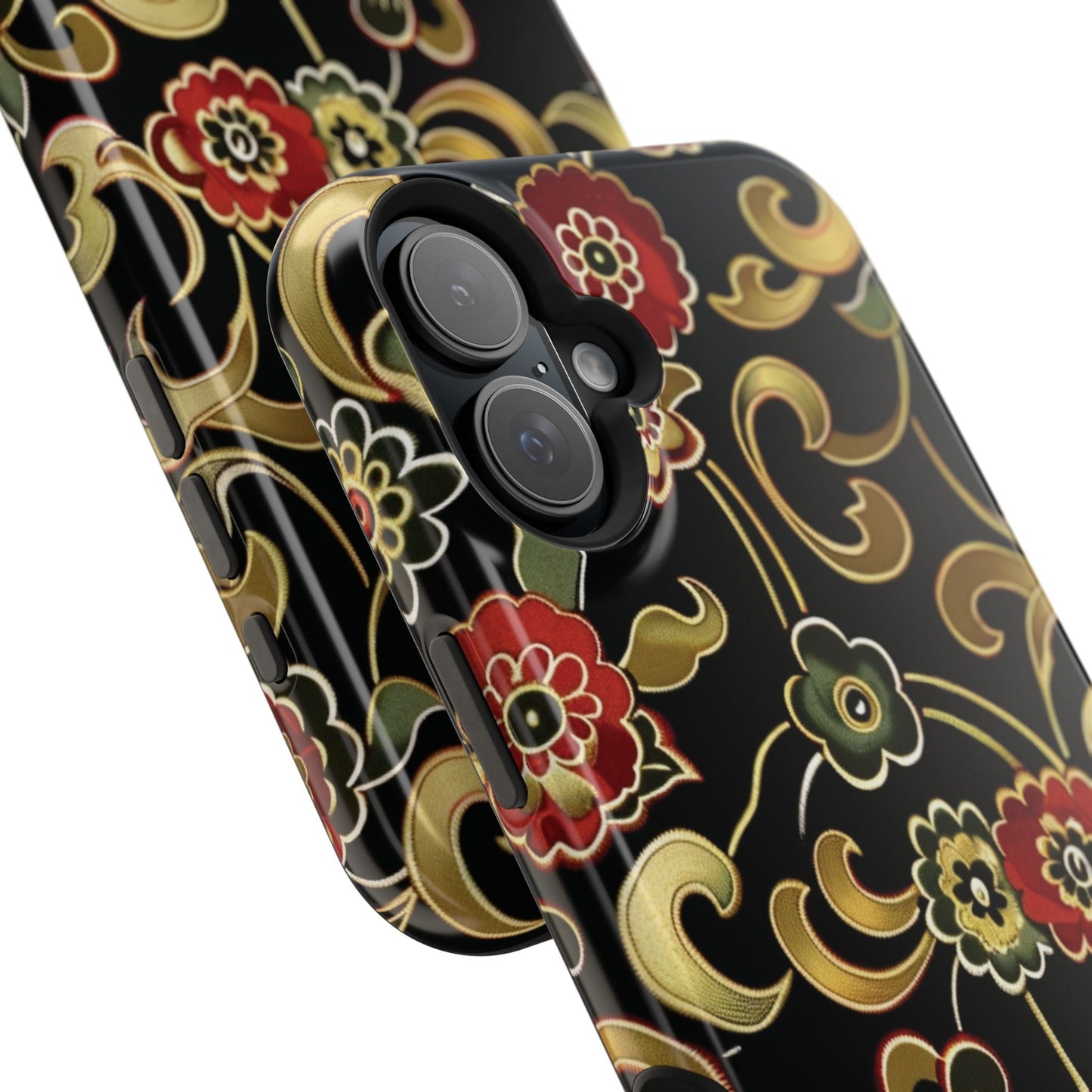 Floral Scroll Magnetic Impact - Resistant Phone Case - DIGITAL X