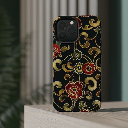 Floral Scroll Magnetic Impact - Resistant Phone Case - DIGITAL X
