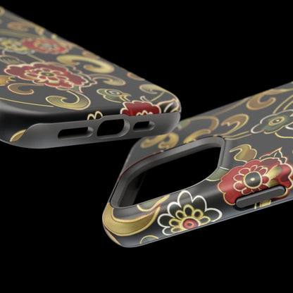 Floral Scroll Magnetic Impact - Resistant Phone Case - DIGITAL X