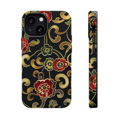Floral Scroll Magnetic Impact - Resistant Phone Case - DIGITAL X