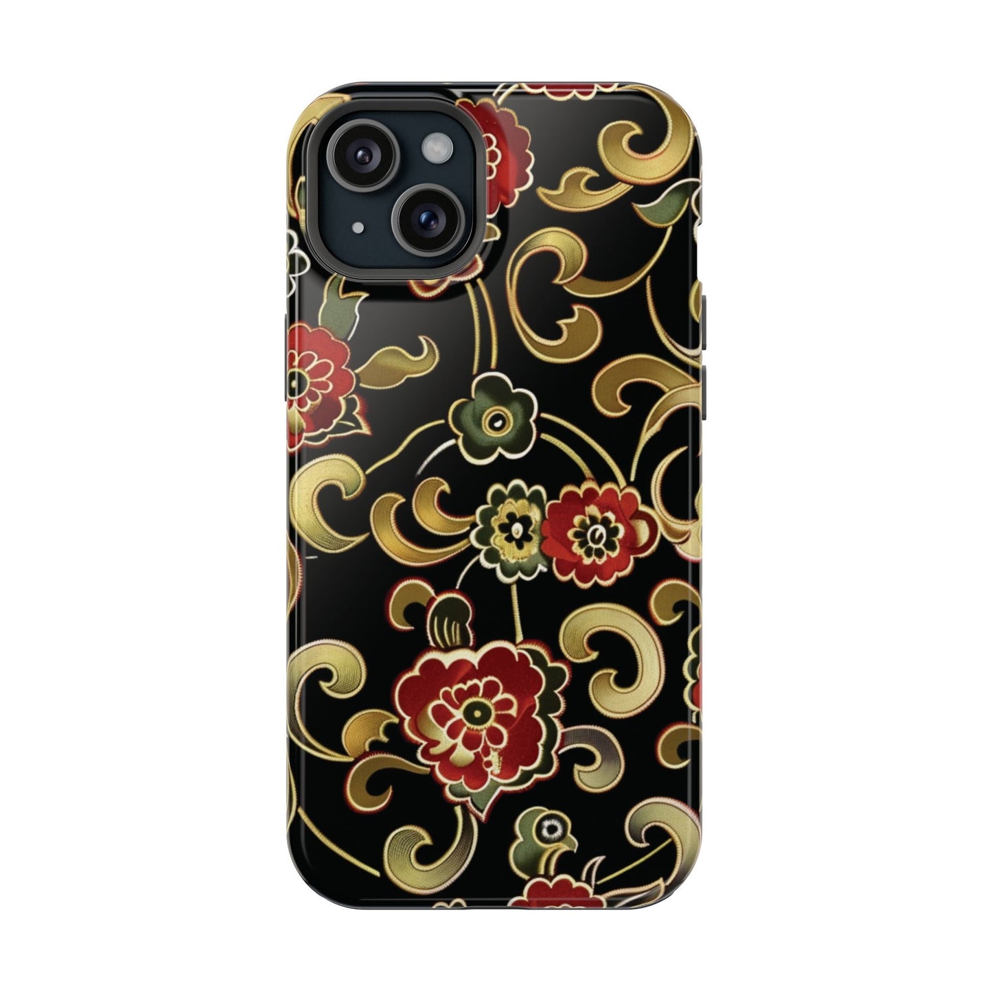 Floral Scroll Magnetic Impact - Resistant Phone Case - DIGITAL X