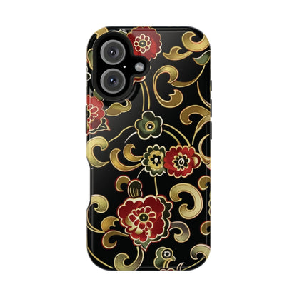 Floral Scroll Magnetic Impact - Resistant Phone Case - DIGITAL X