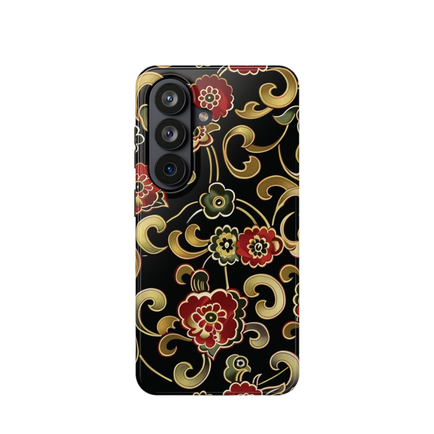 Floral Scroll Magnetic Impact - Resistant Phone Case - DIGITAL X