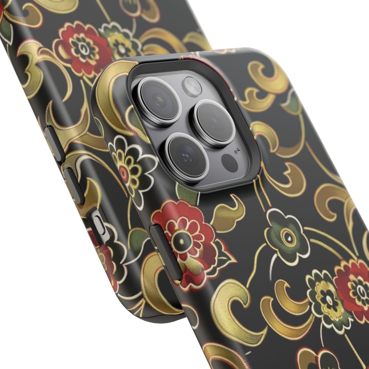 Floral Scroll Magnetic Impact - Resistant Phone Case - DIGITAL X