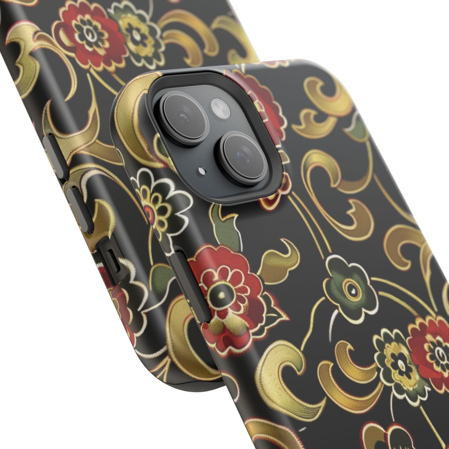 Floral Scroll Magnetic Impact - Resistant Phone Case - DIGITAL X
