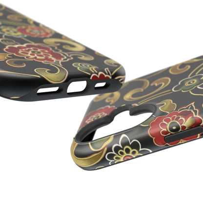 Floral Scroll Magnetic Impact - Resistant Phone Case - DIGITAL X