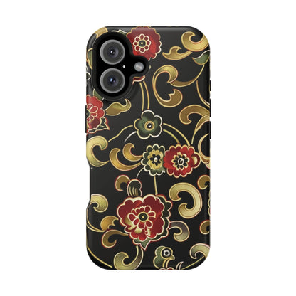 Floral Scroll Magnetic Impact - Resistant Phone Case - DIGITAL X