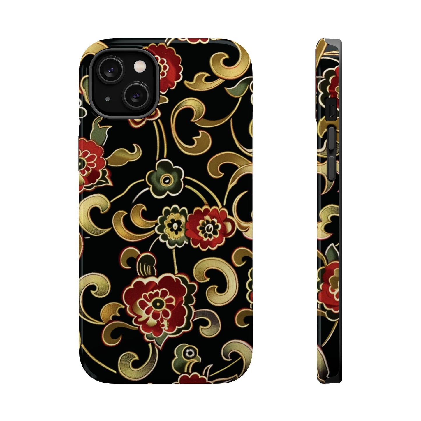 Floral Scroll Magnetic Impact - Resistant Phone Case - DIGITAL X