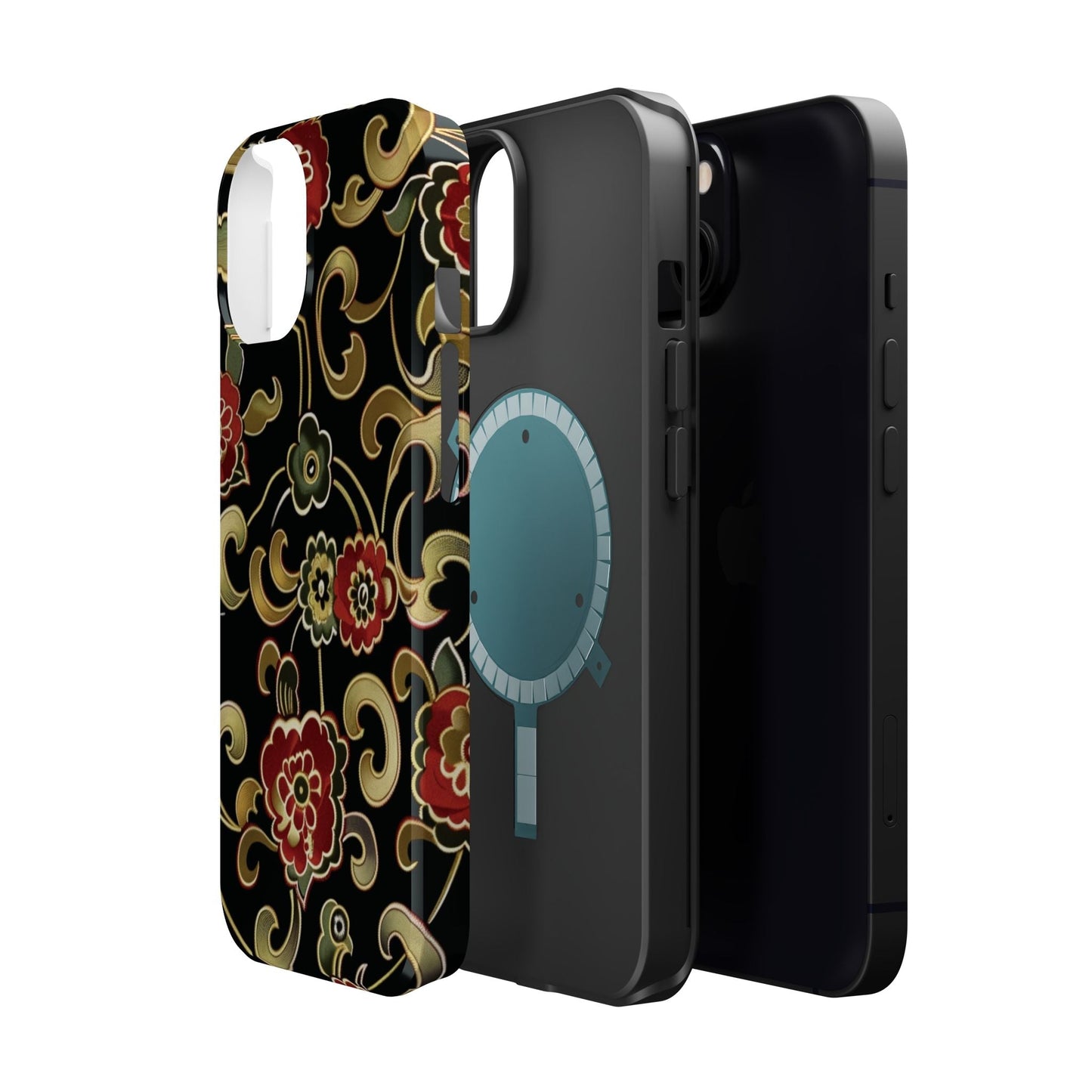 Floral Scroll Magnetic Impact - Resistant Phone Case - DIGITAL X