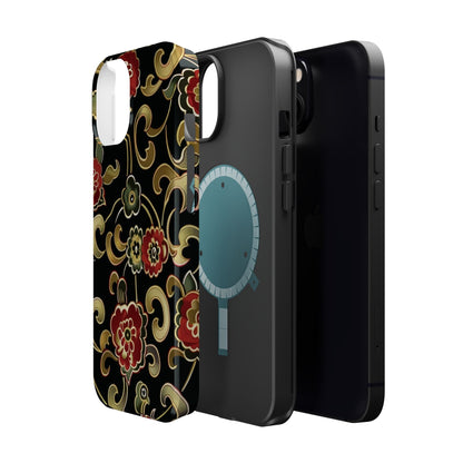 Floral Scroll Magnetic Impact - Resistant Phone Case - DIGITAL X