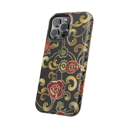 Floral Scroll Magnetic Impact - Resistant Phone Case - DIGITAL X