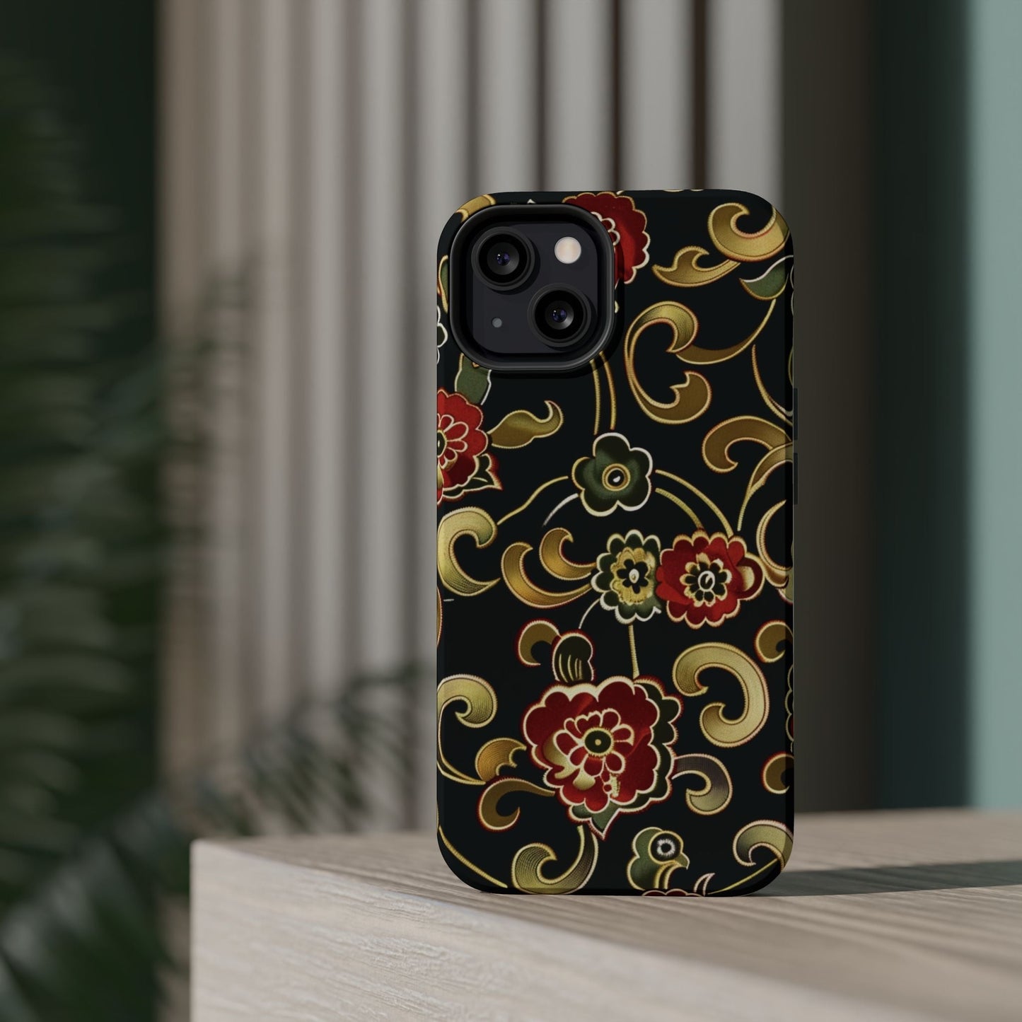 Floral Scroll Magnetic Impact - Resistant Phone Case - DIGITAL X