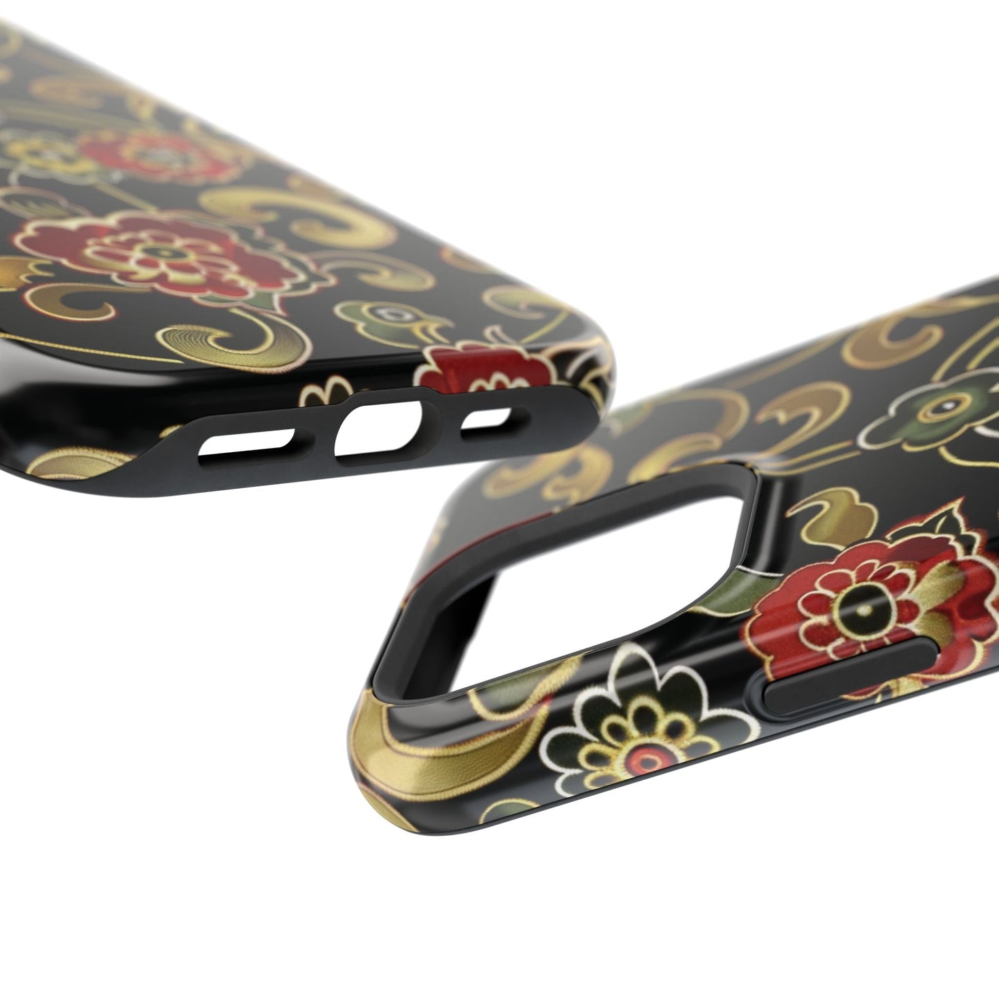Floral Scroll Magnetic Impact - Resistant Phone Case - DIGITAL X