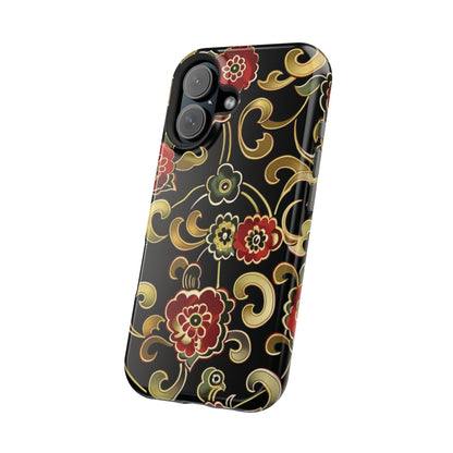 Floral Scroll Magnetic Impact - Resistant Phone Case - DIGITAL X
