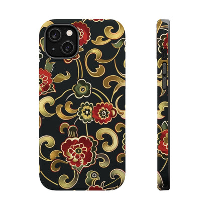 Floral Scroll Magnetic Impact - Resistant Phone Case - DIGITAL X