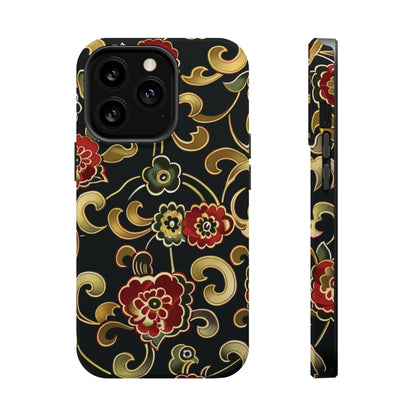 Floral Scroll Magnetic Impact - Resistant Phone Case - DIGITAL X