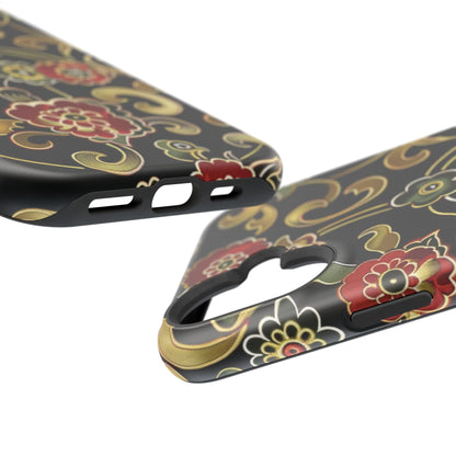 Floral Scroll Magnetic Impact - Resistant Phone Case - DIGITAL X