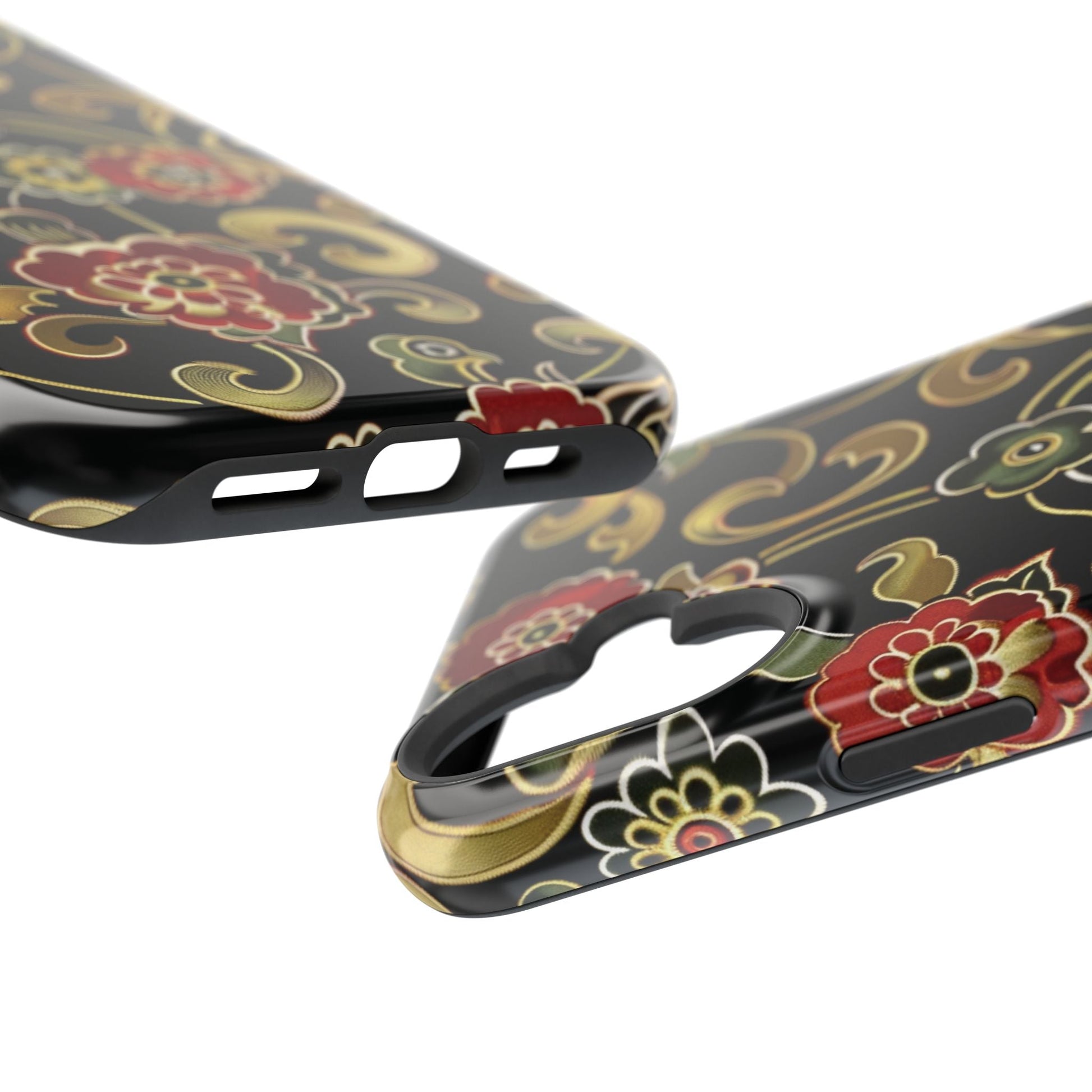 Floral Scroll Magnetic Impact - Resistant Phone Case - DIGITAL X