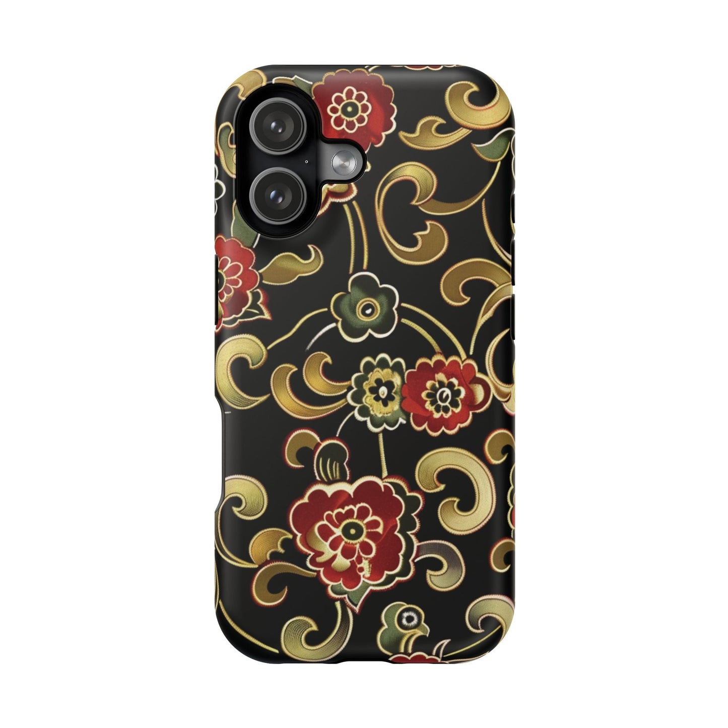 Floral Scroll Magnetic Impact - Resistant Phone Case - DIGITAL X