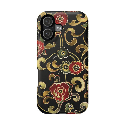 Floral Scroll Magnetic Impact - Resistant Phone Case - DIGITAL X