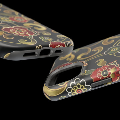 Floral Scroll Magnetic Impact - Resistant Phone Case - DIGITAL X